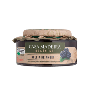 Geleia Orgânica de Amora com Pedaços Casa Madeira 240G