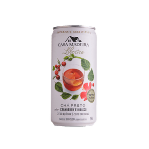 Chá Preto com Cranberry e Hibisco Lata 269ml | Casa Madeira