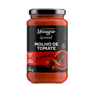 Molho de Tomate Arrabiata Uniagro Selecionados Gourmet 350 g